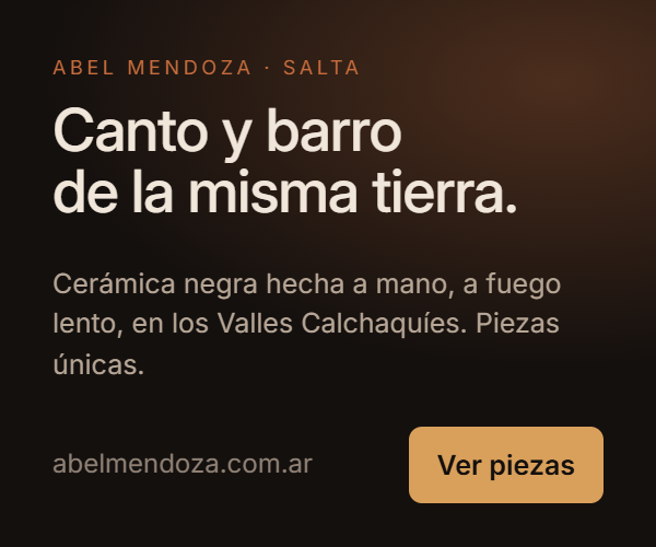 Abel Mendoza — cerámica negra hecha a mano, Salta