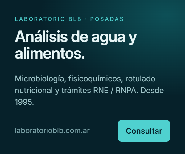 Laboratorio BLB — análisis de agua y alimentos, Posadas