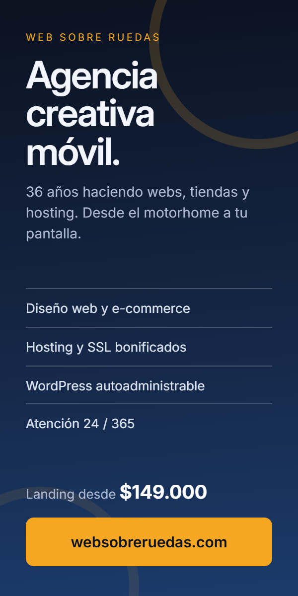 Web Sobre Ruedas — agencia creativa móvil